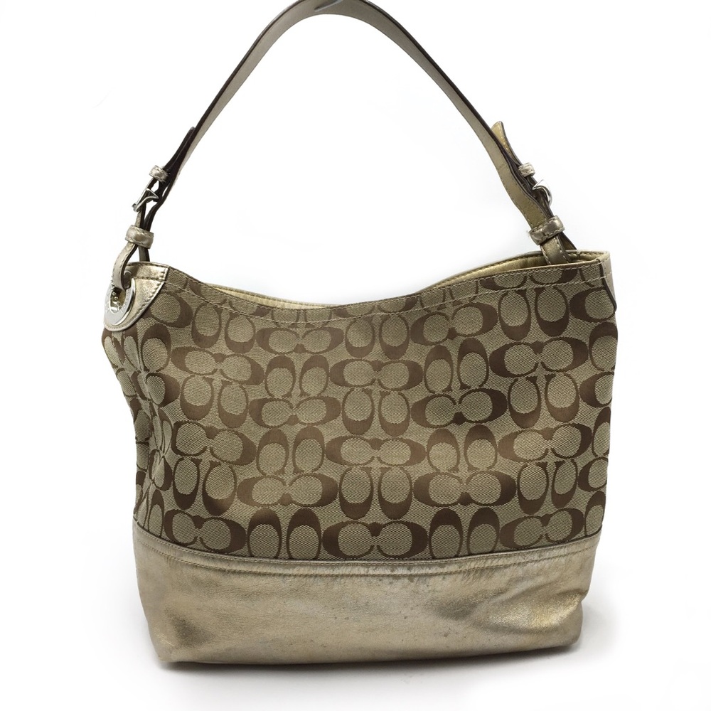 Coach Canvas Signature Shopper - Picture 2 of 8